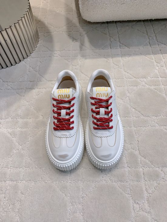 Miu Miu Thick Sole Casual Sneaker for Daily Wear