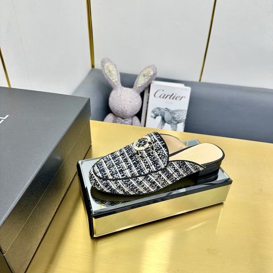 Chanel Pointed Toe Sheepskin Leather Sole Casual Flats