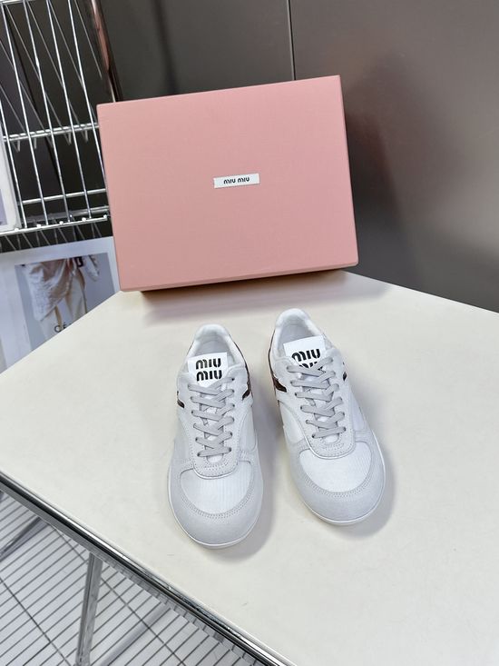 Miu Miu Classic Breathable Mesh Casual Trainers Daily Comfort Shoes