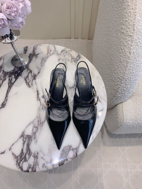 Celine Pointed Toe Stiletto Elegant Comfortable Leather Shoes
