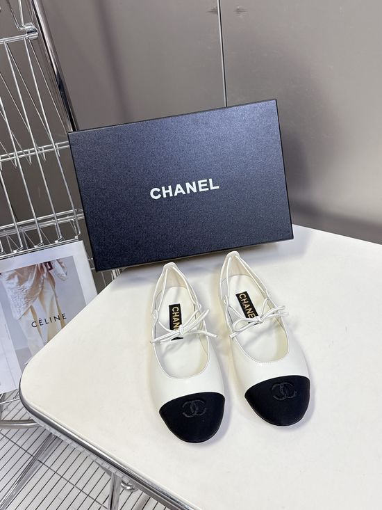 Chanel Elegant Strap Mary Jane Shoes Premium Leather Sole Flats