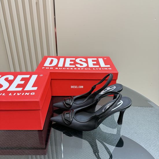 Diesel Stylish Pointed Toe High Heels Comfortable Leather Insole