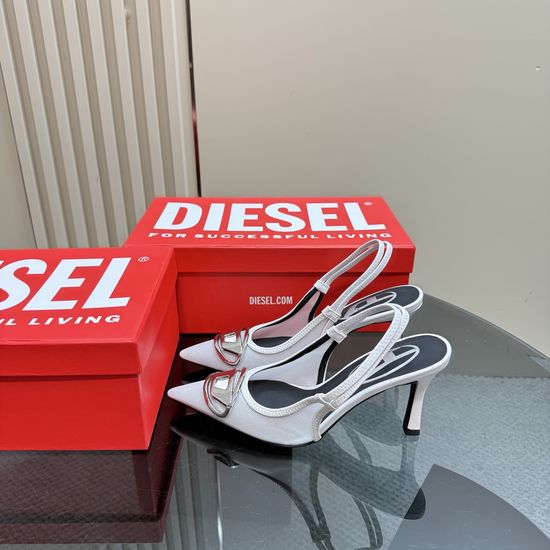 Diesel Stylish Pointed Toe High Heels Comfortable Leather Insole