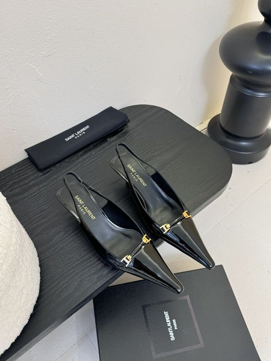 Yves Saint Laurent Exclusive Square-Toe Stiletto Heels for Parties