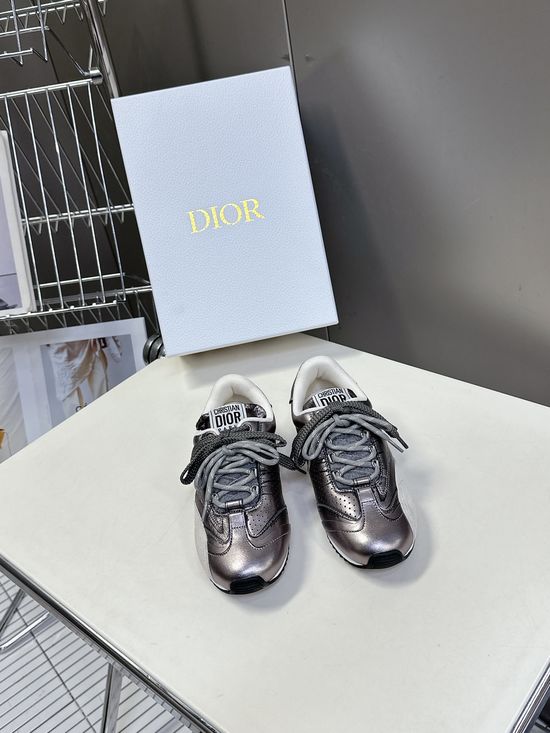 Christian Dior Graffiti Design Retro Style All-match Casual Sneakers