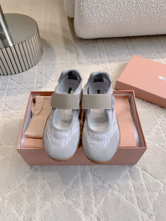 Miu Miu Versatile Mary Jane Casual Shoes with Breathable Design