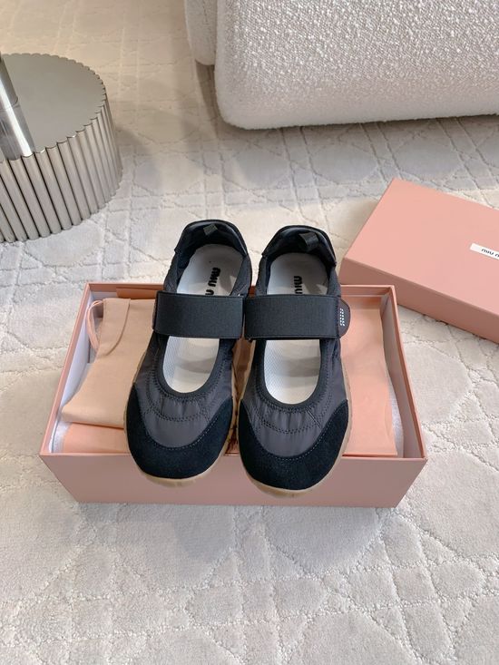 Miu Miu Versatile Mary Jane Casual Shoes with Breathable Design