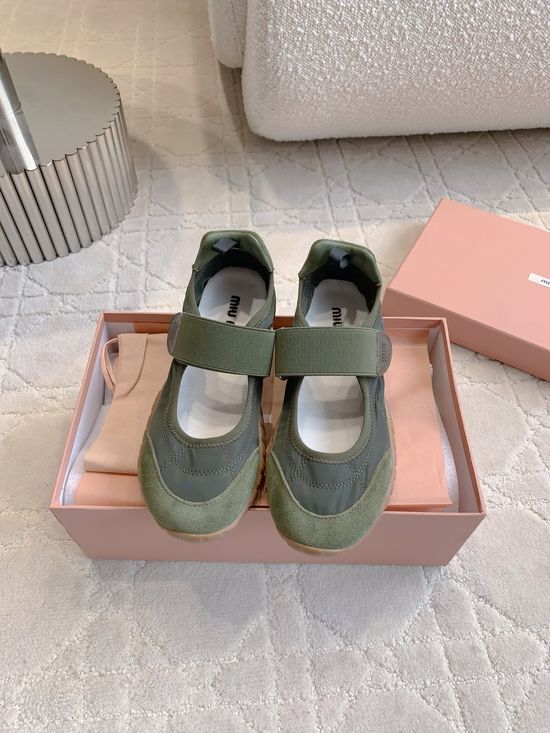 Miu Miu Versatile Mary Jane Casual Shoes with Breathable Design