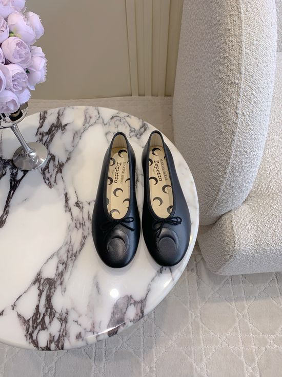 Repetto Unique Crescent Flat Ballet Shoes with Soft Leather