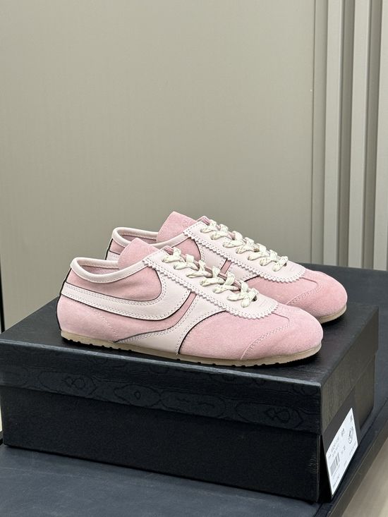 Dries Van Noten Suede Cowhide Stitched Training Shoes High Quality