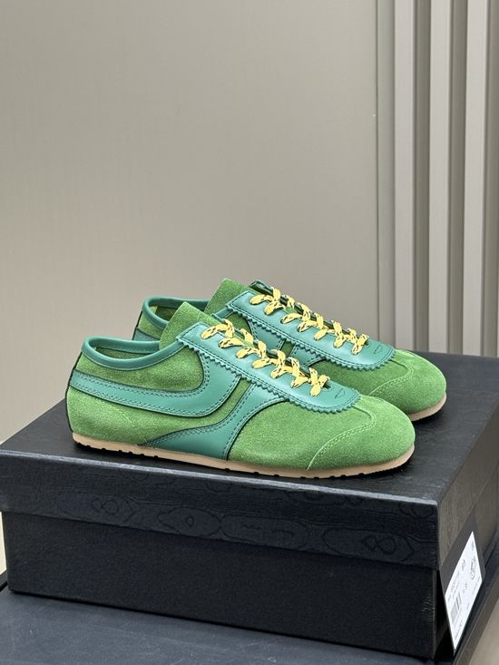 Dries Van Noten Suede Cowhide Stitched Training Shoes High Quality