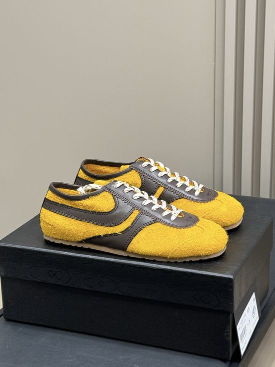 Dries Van Noten Suede Cowhide Stitched Training Shoes High Quality