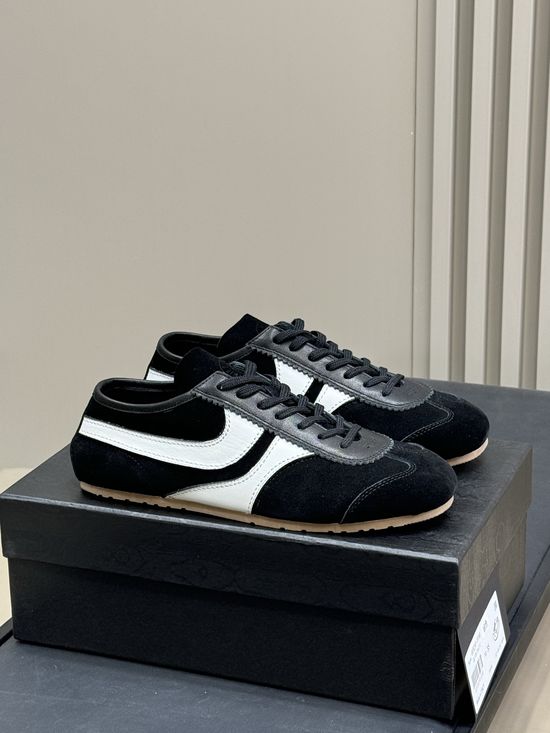 Dries Van Noten Suede Cowhide Stitched Training Shoes High Quality