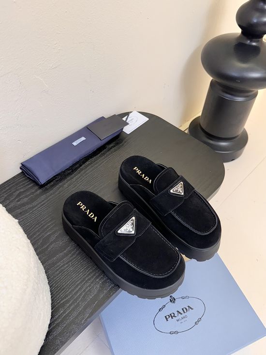 Prada Slip On Platform Sneakers Comfortable Non Slip Casual Shoes