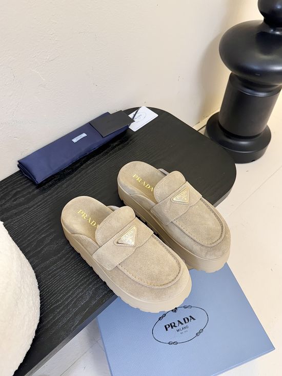Prada Slip On Platform Sneakers Comfortable Non Slip Casual Shoes