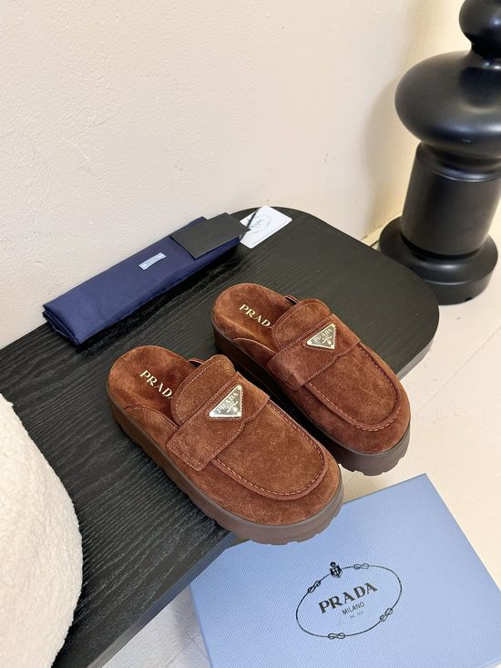 Prada Slip On Platform Sneakers Comfortable Non Slip Casual Shoes