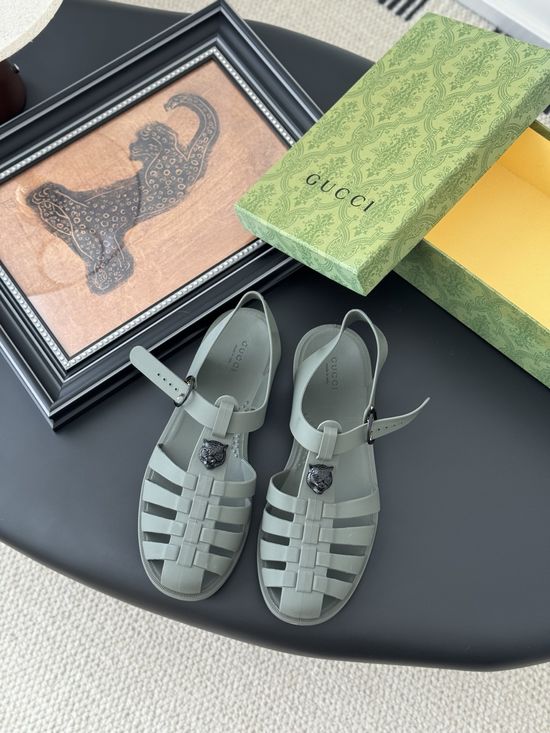 Gucci Waterproof Durable Soft Material Casual Jelly Slides