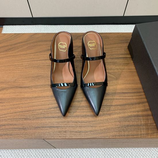 Alo Leather Mid Heel Mules Soft Lining Non-slip Sole