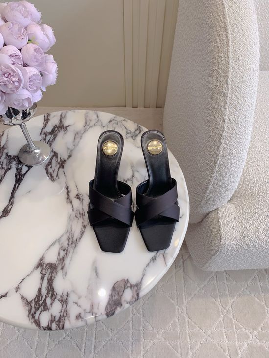 Yves Saint Laurent Graceful Cross-Strap High-Heel Shoes