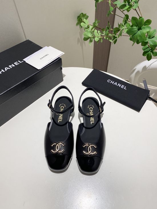 Chanel Double Buckle Mary Jane Sandals with Sheepskin Insole