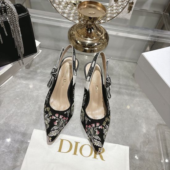 Christian Dior Sophisticated Woven Strappy High-Heel Sandals