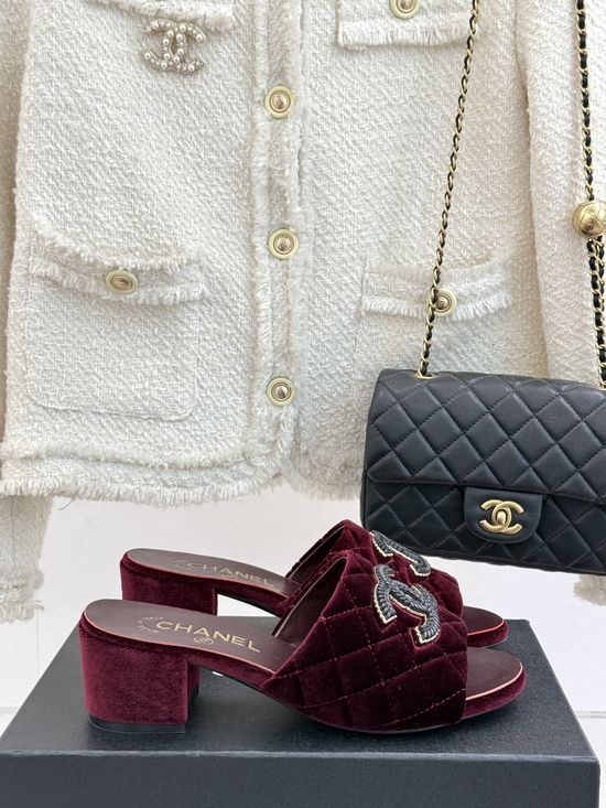 Chanel Classic Quilted Pattern Slides with Elegant Design and Soft Insole