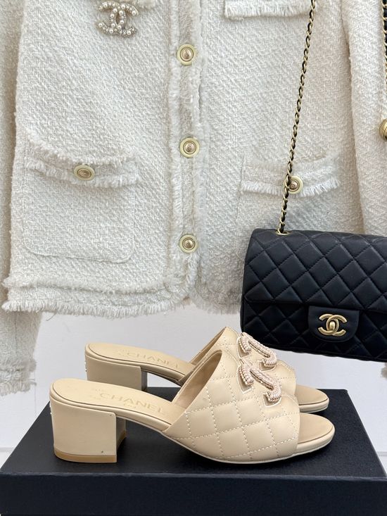 Chanel Classic Quilted Pattern Slides with Elegant Design and Soft Insole