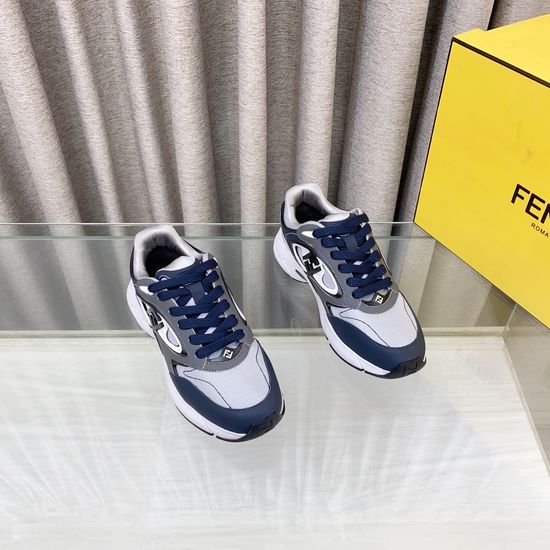 Fendi Breathable Mesh Stripe Decor Non-slip Casual Sneakers
