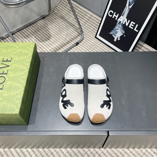 Loewe Color Block Round Toe Casual Sneakers