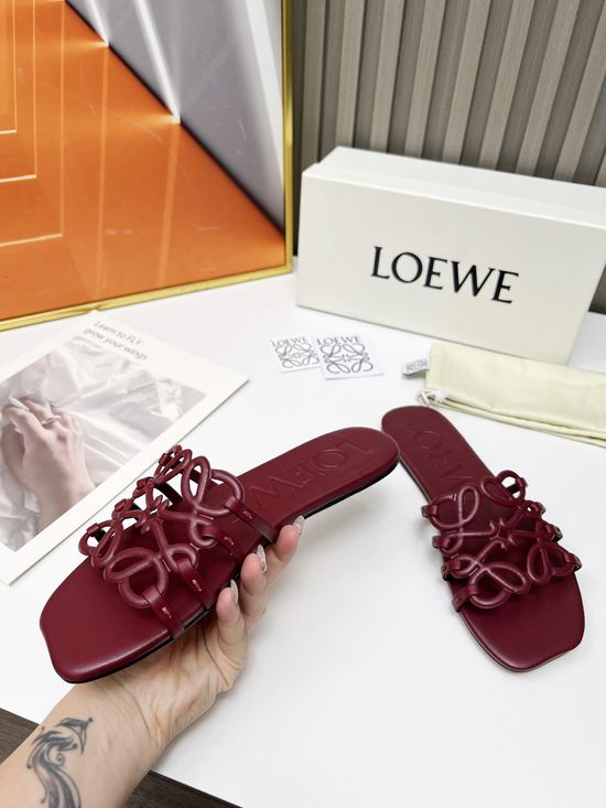 Loewe Premium Soft Leather Comfortable Casual Shoes