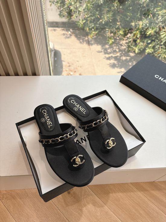 Chanel Casual Flip Flop Sandals Premium Soft Upper Material