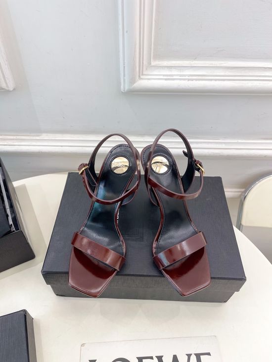 Yves Saint Laurent Elegant Silk Stiletto High Heel Sandals Premium Quality