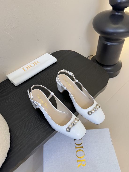 Christian Dior Quilted Patent Leather Mary Jane Shoes