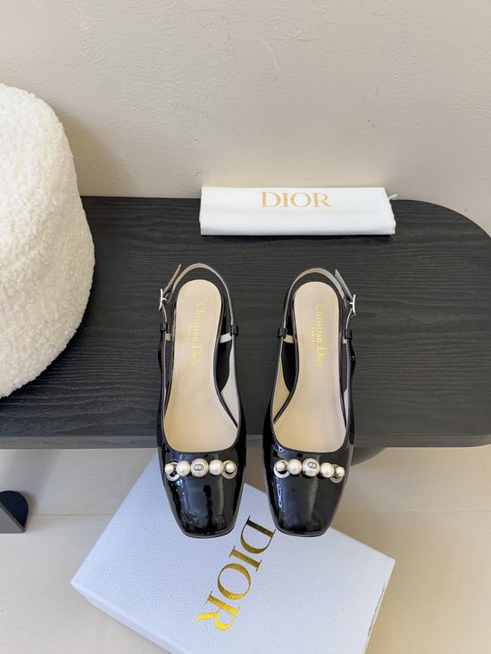 Christian Dior Quilted Patent Leather Mary Jane Shoes