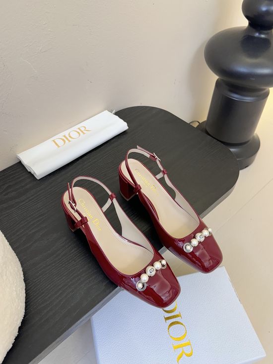 Christian Dior Quilted Patent Leather Mary Jane Shoes