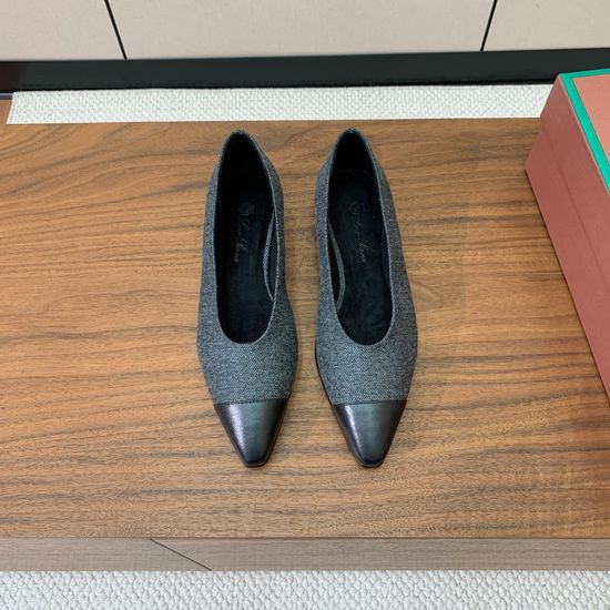 Loro Piana Color-Block Flat Shoes with Minimalist Design