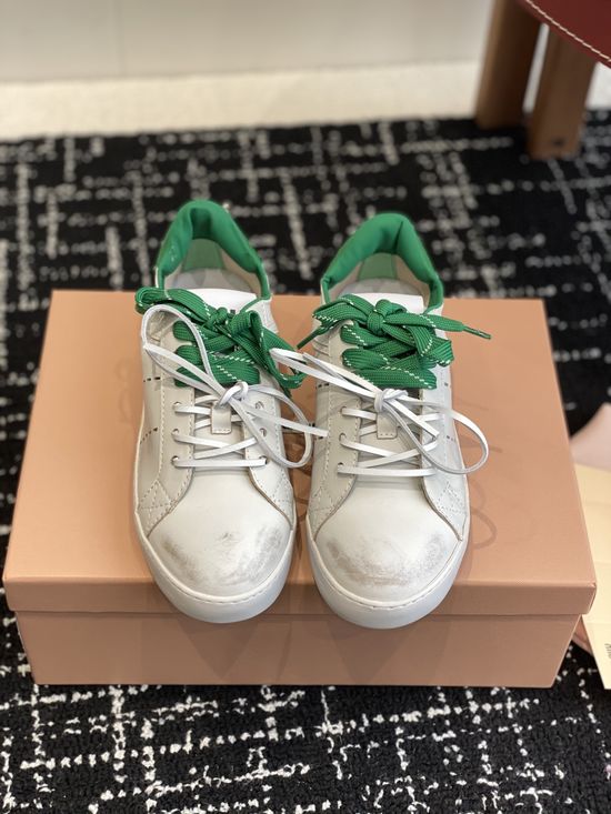 Miu Miu Lace-up Platform Casual White Shoes Soft Insole