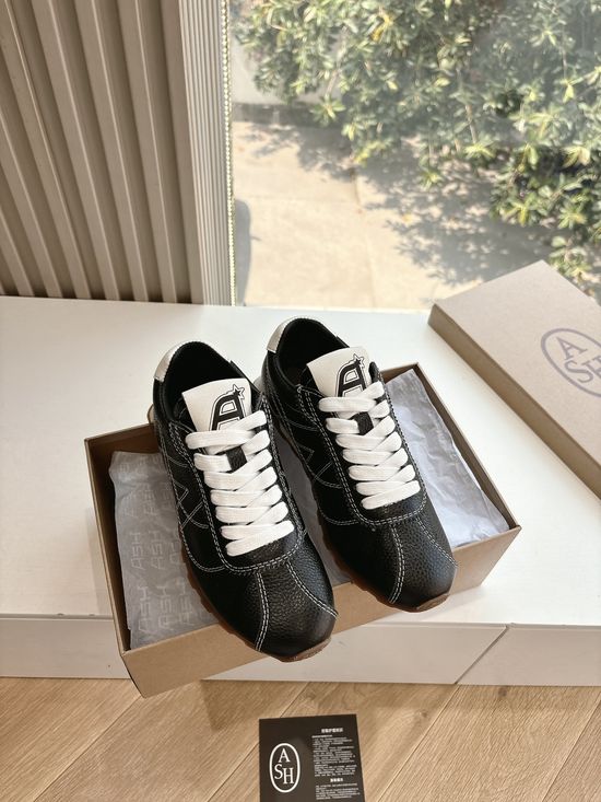 ASH Casual Thick Sole Comfortable Leather Sneakers