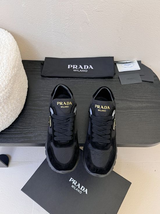 Prada Color Block Comfortable Breathable Casual Sneakers