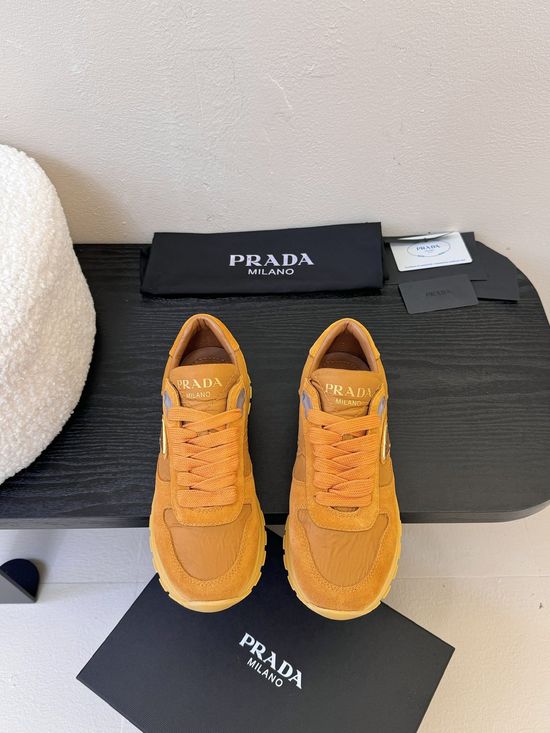 Prada Color Block Comfortable Breathable Casual Sneakers