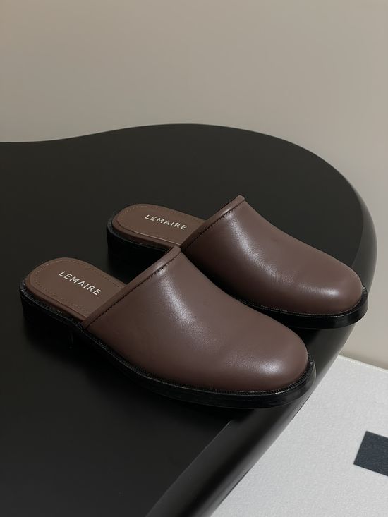 Lemaire Elegant Round-Toe Loafers with Leather Soles