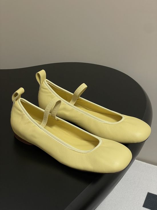 Lemaire Comfortable Mary Jane Flats with Low Heels
