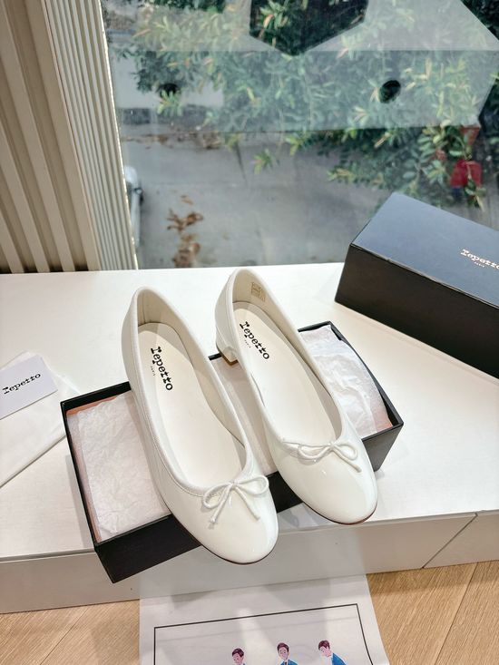 Repetto Block Heel Ballet Flats Comfortable Elegant Versatile Casual Shoes