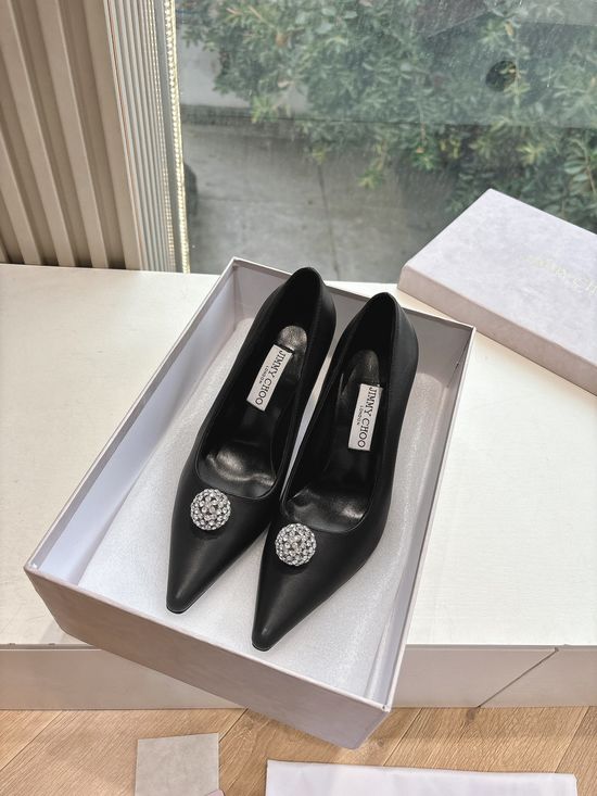 Jimmy Choo Elegant Platform Pearl Decorated Bridal High Heels