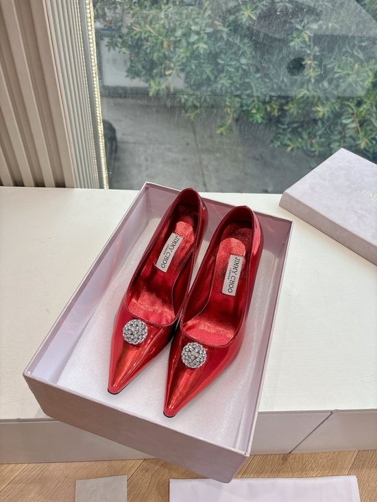 Jimmy Choo Elegant Platform Pearl Decorated Bridal High Heels