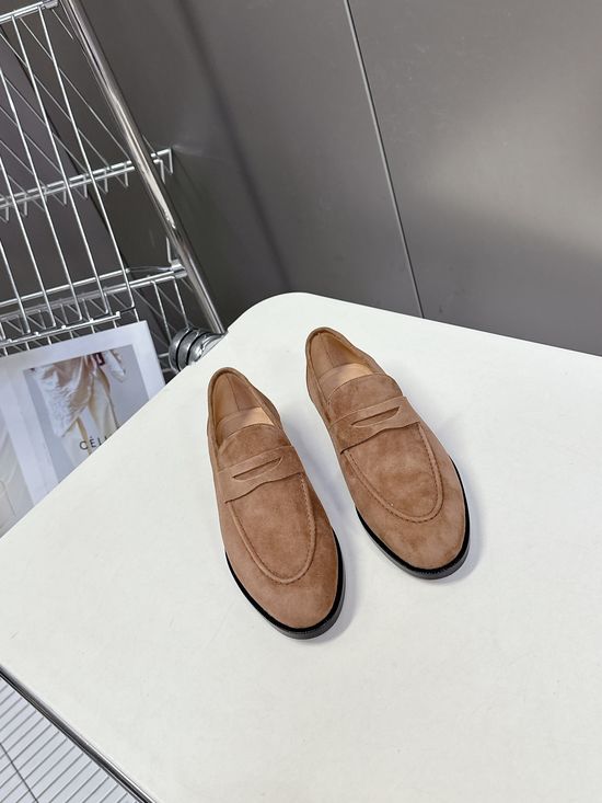 Loro Piana Classic Suede Loafer Shoes Premium Leather Upper Comfortable Soft Insole