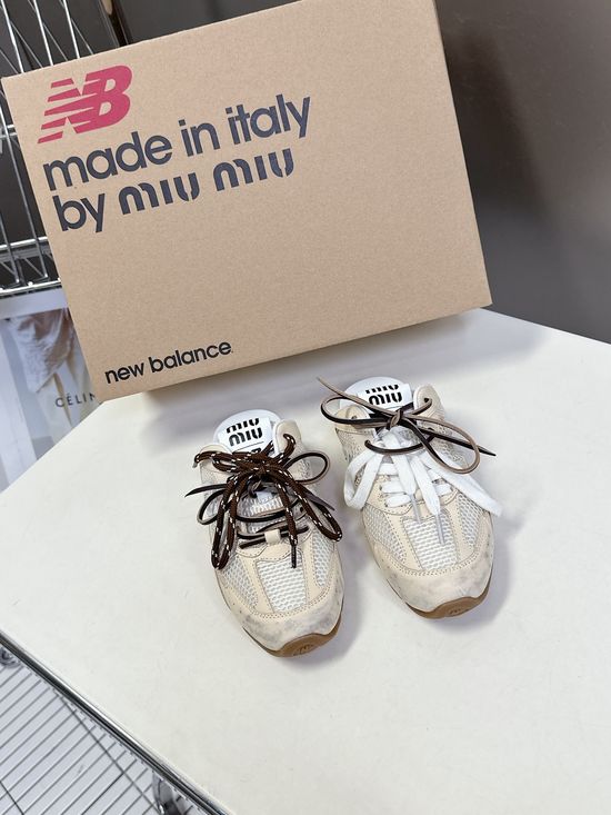 Miu Miu Vintage Spliced Sneakers Comfortable Casual All-match Soft Footwear