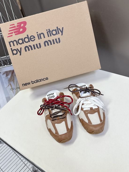 Miu Miu Vintage Spliced Sneakers Comfortable Casual All-match Soft Footwear