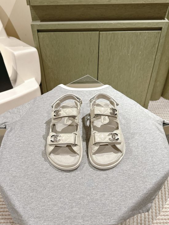 Chanel Casual Comfortable Slip On Beach Slide Sandals