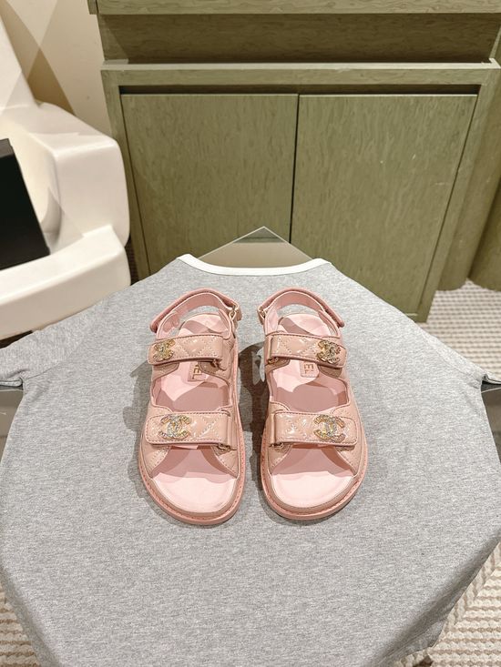 Chanel Casual Comfortable Slip On Beach Slide Sandals